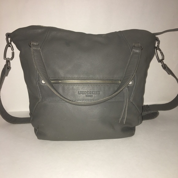 Liebeskind Handbags - Liebeskind Berlin large gray leather strap tote
